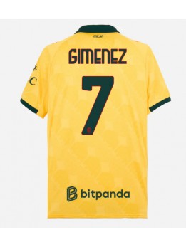 Billige AC Milan Santiago Gimenez #7 Tredjedrakt 2025-26 Kortermet